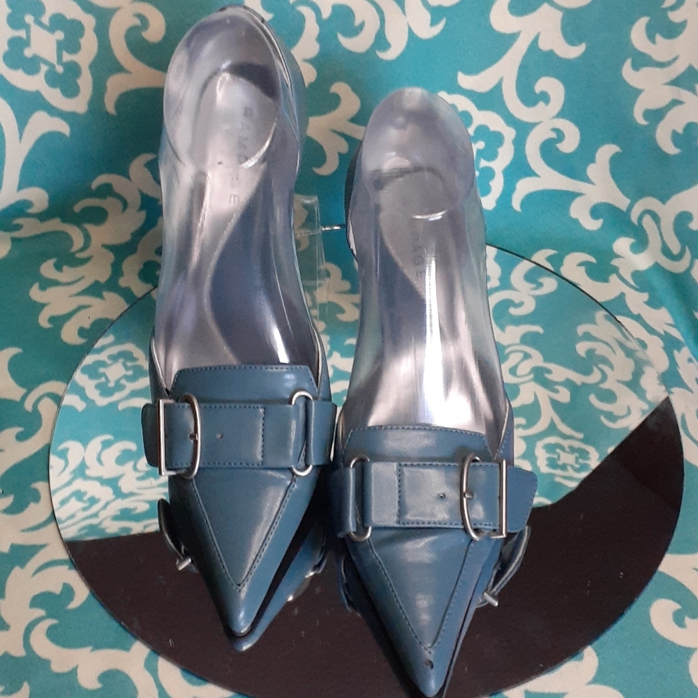 RAMPAGE RAMORE - Blue Pointed Toe Heel Size 7 - Picture 2 of 12